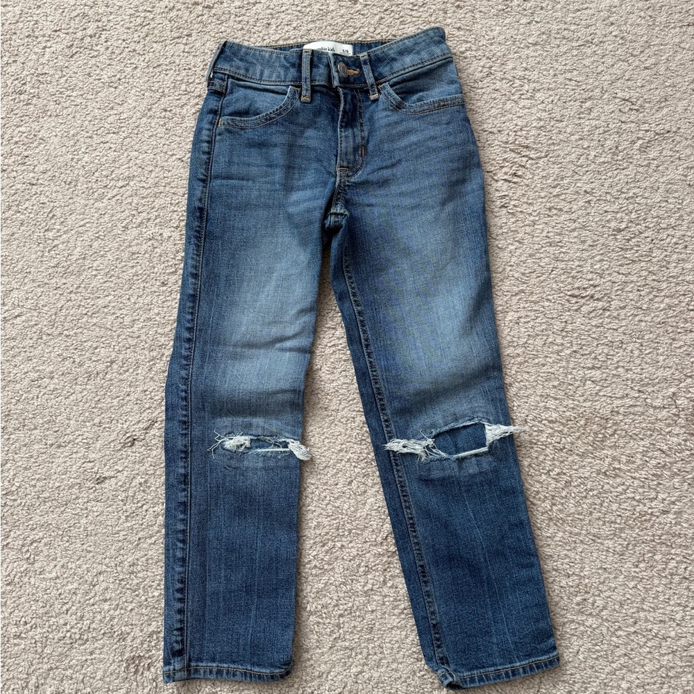 Abercrombie Kids Distressed Blue Jeans